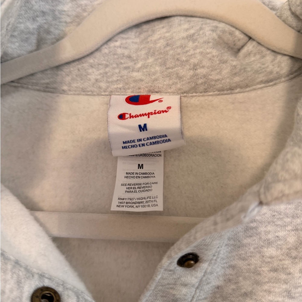 Champion Women's Light Gray Hoodie - Picture 3 of 3